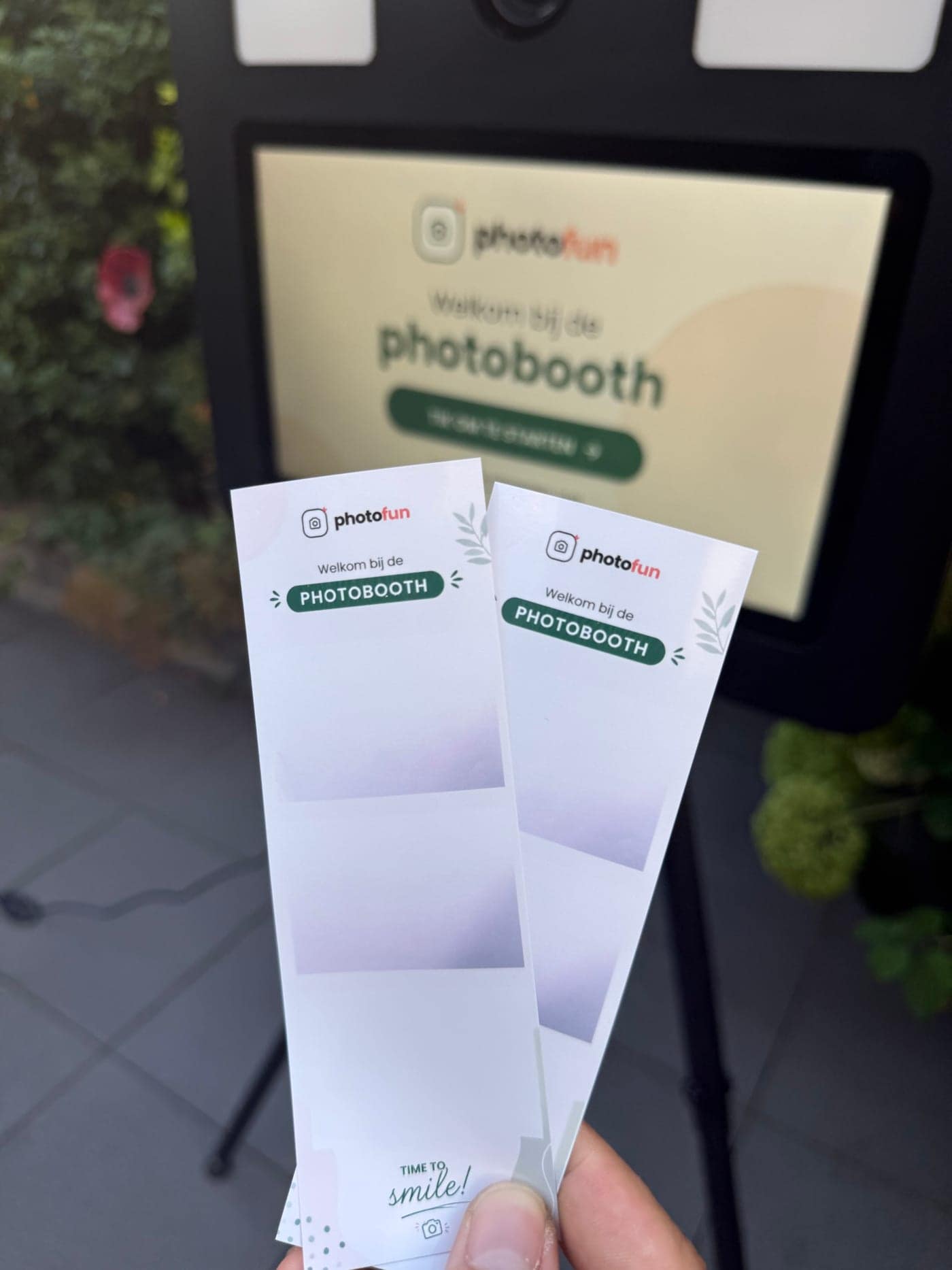 Vers geprinte fotostrips uit onze photobooth